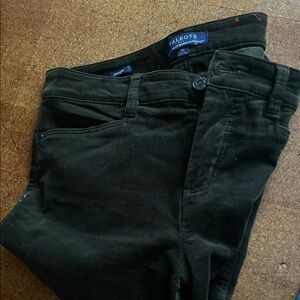 Talbots Dark Olive Corduroy Pants